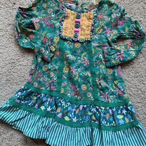 Floral Green Kids Shirt